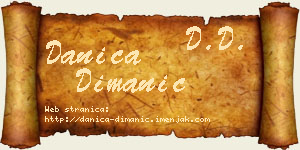 Danica Dimanić vizit kartica